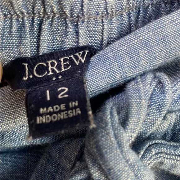 J Crew Wide Leg Cropped Boho Minimalist Cotton Culottes - Picture 5 of 8